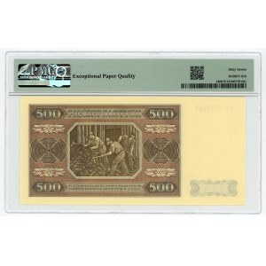 500 zlotych 1948, CC series, PMG 67 EPQ, 2nd max note