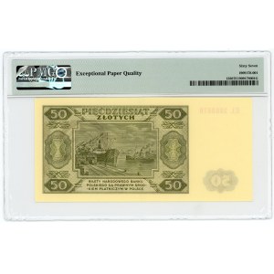 50 zloty 1948, EL series, PMG 67 EPQ, 2nd max note