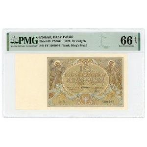 10 zlotych 1929, FF. series, PMG 66 EPQ