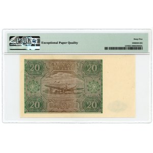 20 zlotys 1946, G series, PMG 65 EPQ