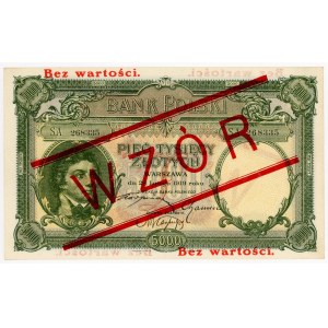 5,000 zloty 1919, series S.A., MODEL