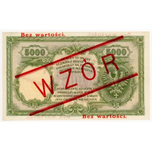 5,000 zloty 1919, series S.A., MODEL