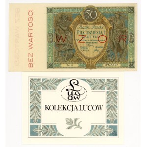 50 zloty 1925, Series A, MODEL, LUCOW Collection, Rare