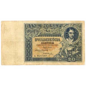 20 zlotych 1931, AL series.