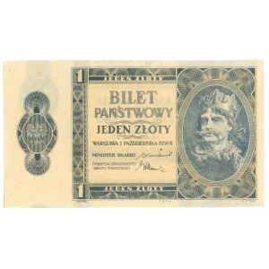 1 zl. 1938, zkušební tisk, startovací papír