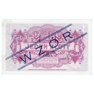 1 zloty 1939, series A1 234 567, MODEL, ex.WCN