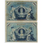 Germany, set of 5 banknotes, 100 marks 1908, red numbering