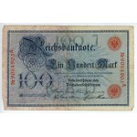 Germany, set of 5 banknotes, 100 marks 1908, red numbering