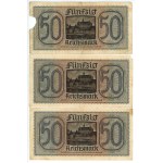 Germany, set of 6 banknotes, 50 marks (1940-1945)