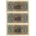 Germany, set of 6 banknotes, 50 marks (1940-1945)