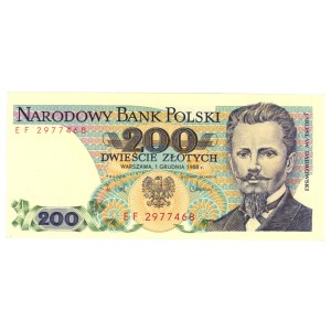 200 zlotych 1988, EF series