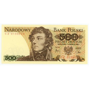 500 zlotych 1982, CZ series