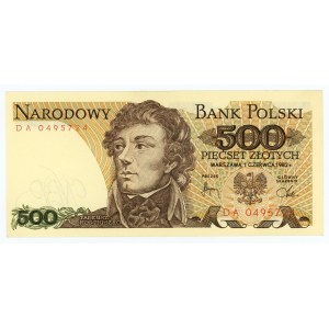 500 zlotych 1982, DA series