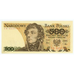 500 zlotych 1982, EB series