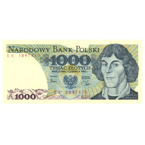 1,000 zloty 1982, EK series