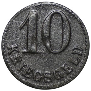 Świnoujście (Swinemuende), 10 pfennigs, 1917