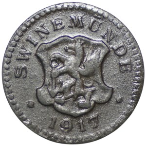 Świnoujście (Swinemuende), 10 pfennigs, 1917