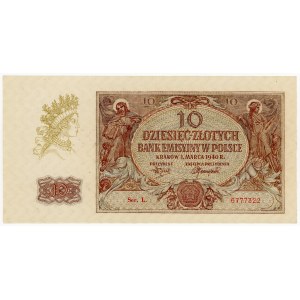 10 zlotych, 1940, L series