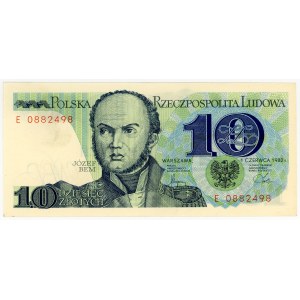 10 zlotých 1982, série E