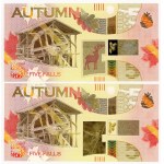 PWPW, "Autumn" Test Banknote, Set of 2