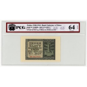 1 złoty 1941, serie BD, PCG 64 EPQ