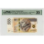 200 zlotych, 2015, CG series 0000007, PMG 35