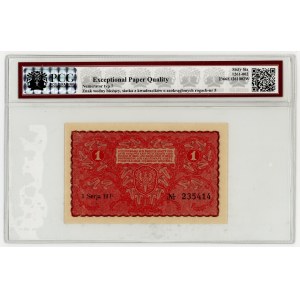 1 francobollo polacco del 1919, I serie AF, PCG 66 EPQ