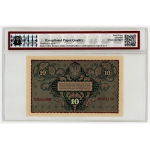 10 timbres polonais de 1919, 2e série BK, PCG 64 EPQ
