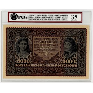 5,000 Polish marks, 1920, Series III B, PCG 35
