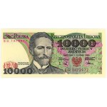 10,000 zloty, 1988, BG series
