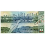 PWPW, Warsaw Today, 2024 test banknote with its original issue folder
