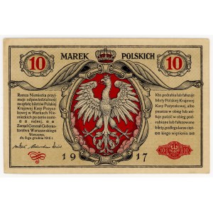 10 Polish marks, 1916, Series A, General
