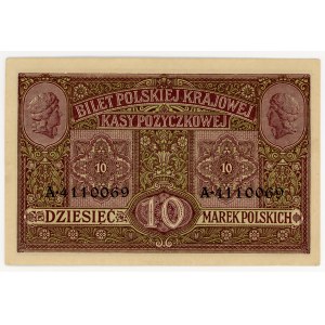 10 Polish marks, 1916, Series A, General
