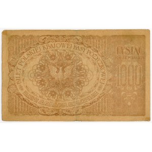 1 000 marks polonais de 1919, sans série précédant le numéro - RARES