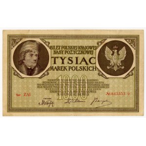 1 000 poľských mariek z roku 1919, séria ZAI.