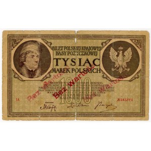 1,000 Polish marks, 1919, Series IA, NO VALUE