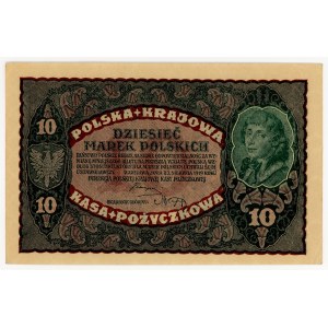 10 Polish Marks, 1919, Series II, AV