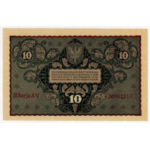 10 Polish Marks, 1919, Series II, AV