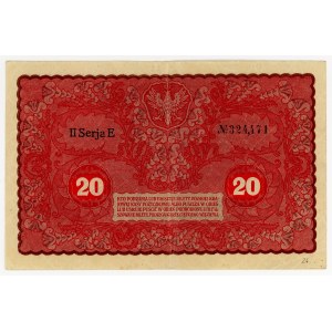 20 marks polonais de 1919, série II E, plus rare