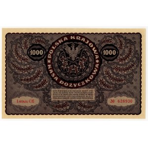 1 000 marks polonais de 1919, 1re série CE