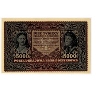 5,000 Polish marks, 1920, Series III B