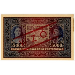 5,000 Polish marks, 1920, Series II R, WZÓR