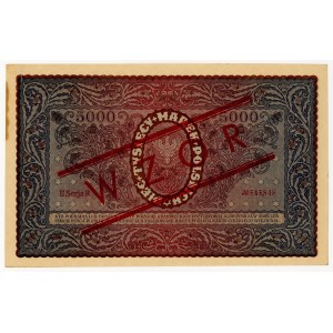 5,000 Polish marks, 1920, Series II R, WZÓR