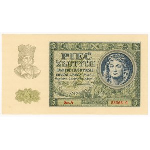 5 Złoty 1940, Serie A