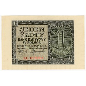 1 zloty, 1941, AC series