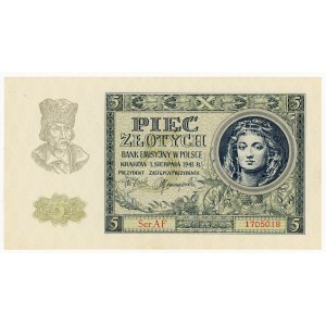 5 złote 1941, Ser. AF
