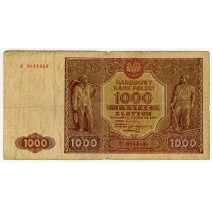 1,000 zlotys, 1946, Series E, 0844400