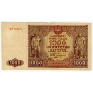 1,000 zlotys, 1946, Series A.