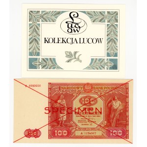 100 złotych 1946, seria A 8900000 / A 1234567, SPECIMEN, Kolekcja LUCOW