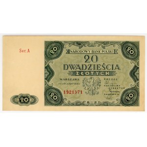 20 złotych 1947, Ser. A
